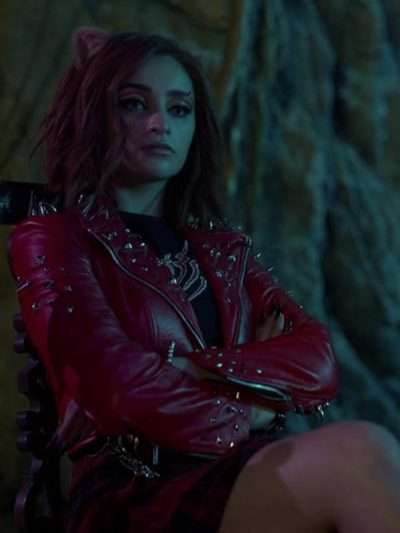 Toralei Stripe Monster High 2 Red Studded Leather Jacket