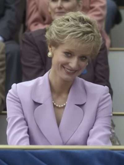 Princess Diana The Crown Purple Coat