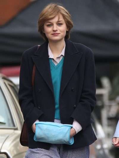 Princess Diana The Crown S04 Black Coat