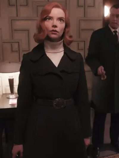 Beth Harmon The Queen's Gambit S01 Black Coat