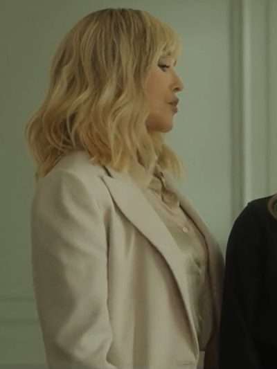 Isabelle Adjani Wingwomen 2023 White Blazer