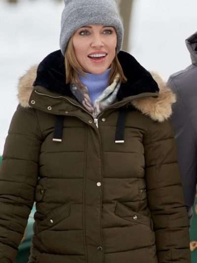 Katie Cassidy A Royal Christmas Crush Parka Jacket
