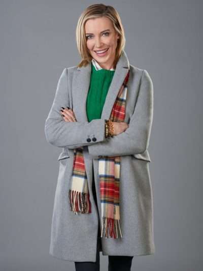 Katie Cassidy A Royal Christmas Crush Grey Coat