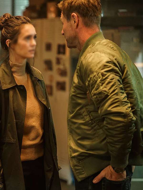 The Bricklayer Aaron Eckhart Bomber Jacket