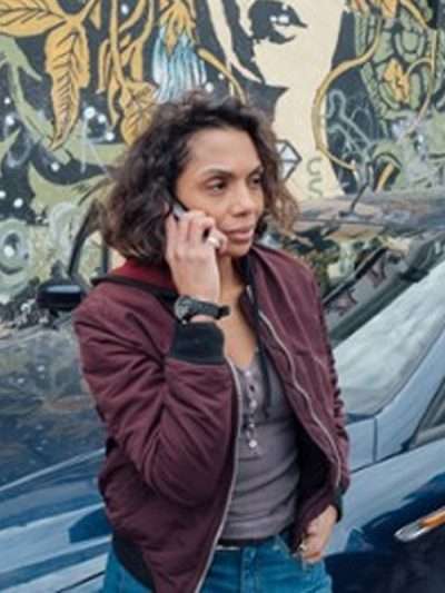 Audrey Ilunga Blood Coast S01 Maroon Bomber Jacket