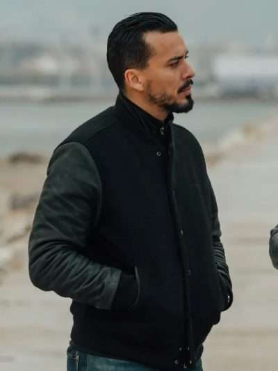 Lyès Benamar Blood Coast S01 Black Bomber Jacket