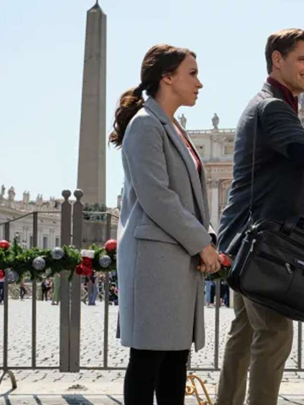 Lacey Chabert Christmas in Rome Wool Coat