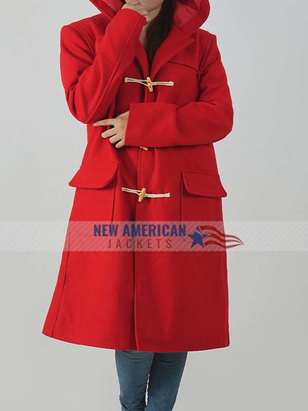Christmas in Scotland Jill Winternitz Red Wool Coat