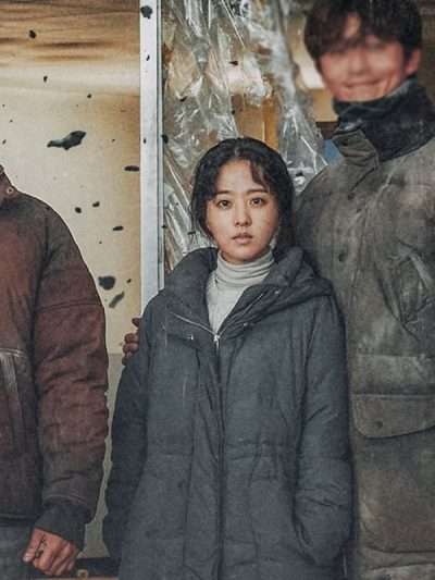 Park Bo-young Concrete Utopia 2023 Grey Hooded Coat