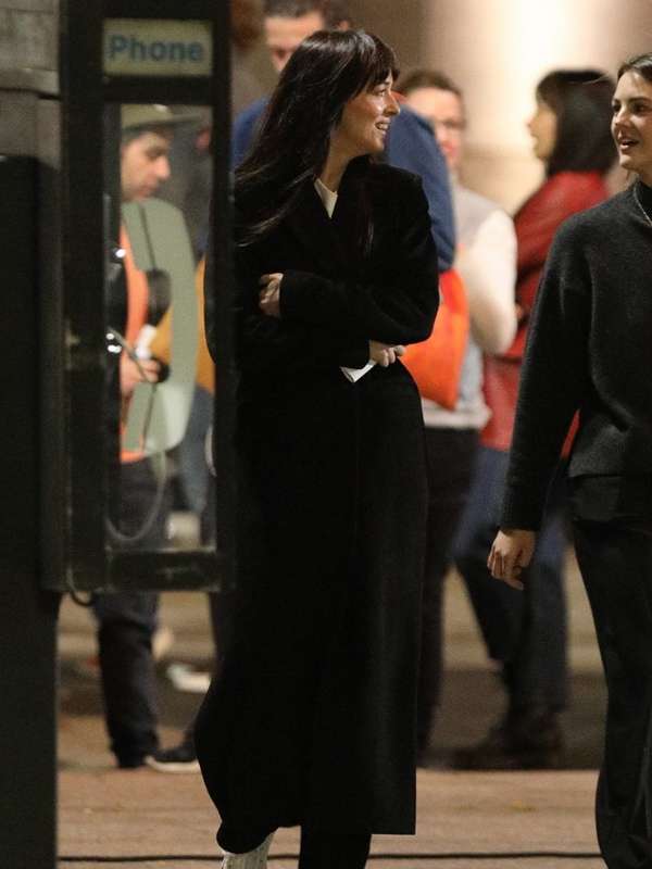 Dakota Johnson Madame Web 2024 Black Trench Coat
