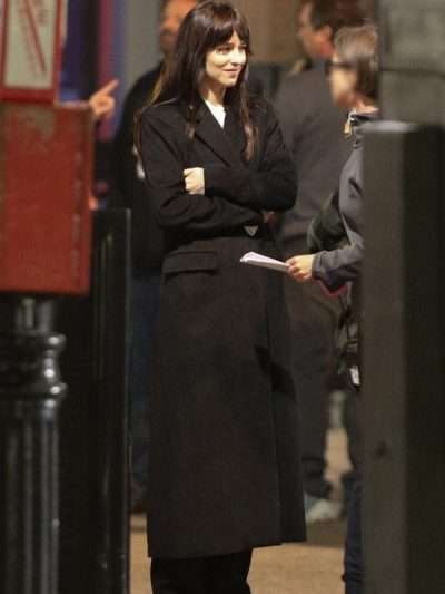Dakota Johnson Madame Web 2024 Black Coat