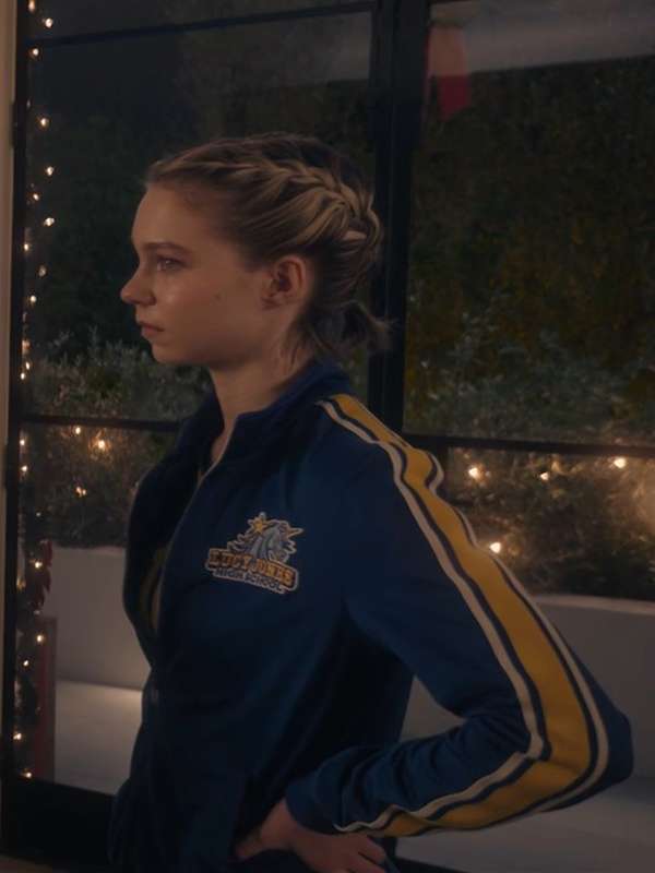Emma Myers Family Switch Blue Track Jacket