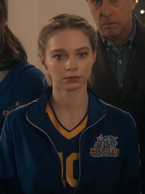 Emma Myers Family Switch 2023 Blue Track Jacket