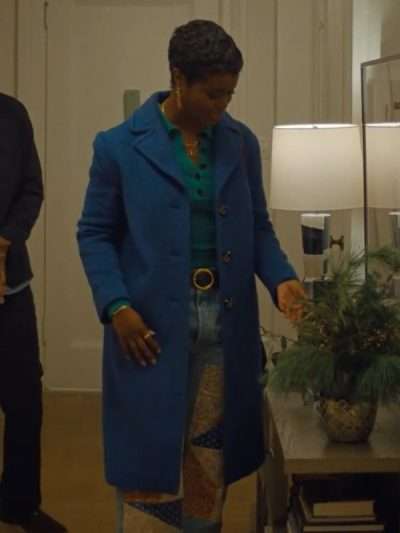Denée Benton Genie Blue Wool Coat