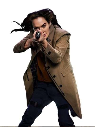 Lena Headey Gunpowder Milkshake Brown Coat