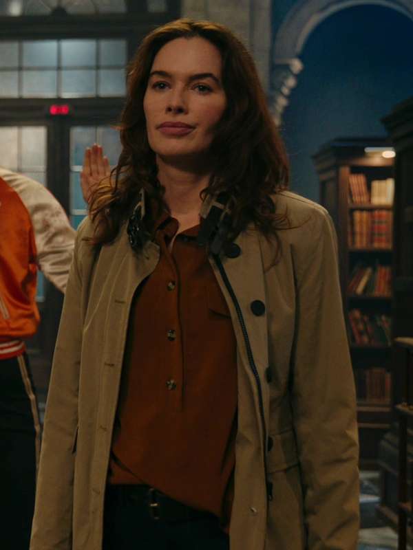 Lena Headey Gunpowder Milkshake Brown Trench Coat
