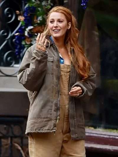It Ends with Us 2024 Lily Grey Cotton Jacket