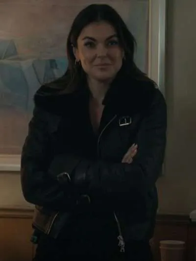 Karla Dixon Reacher Shearling Leather Jacket