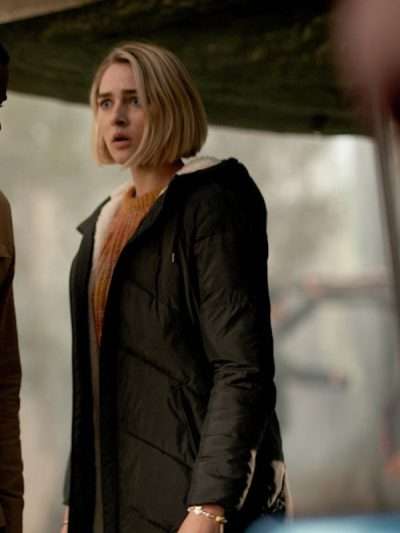 Izzy Harris La Brea S02 Black Puffer Coat