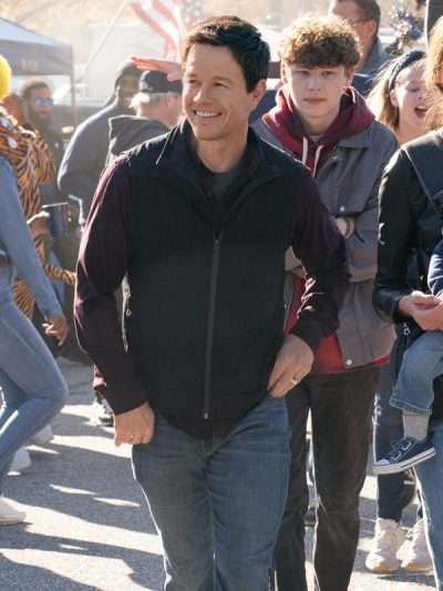 The Family Plan Mark Wahlberg Black Vest