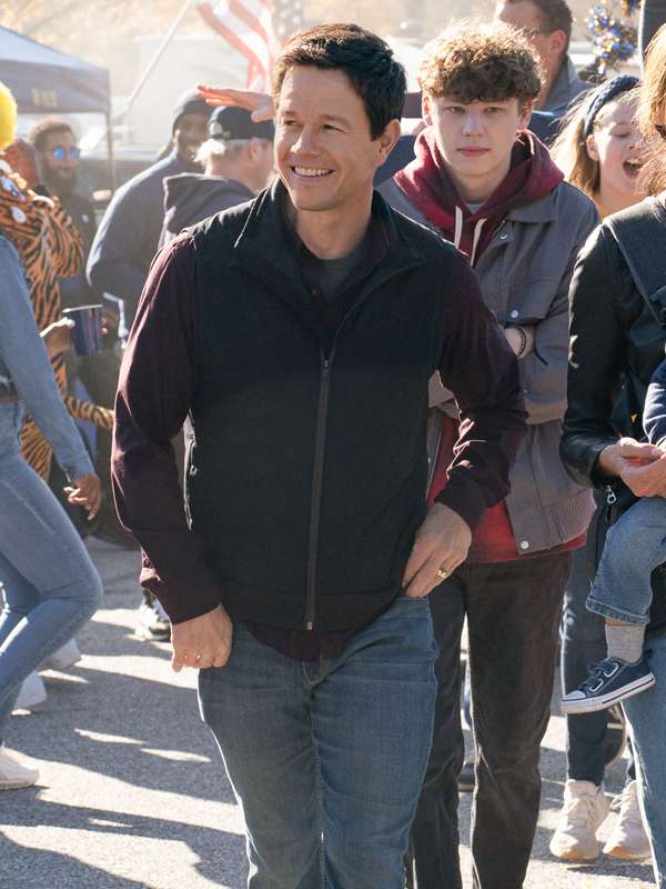 The Family Plan Mark Wahlberg Black Vest