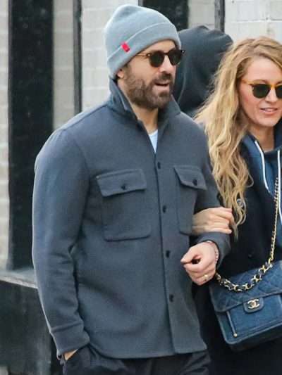Ryan Reynolds American Actor Grey Jacket