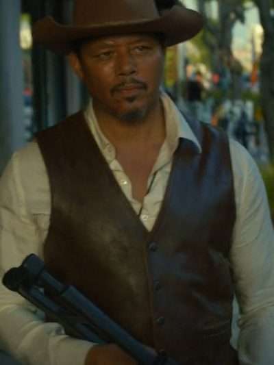 Terrence Howard Showdown at the Grand 2023 Leather Vest