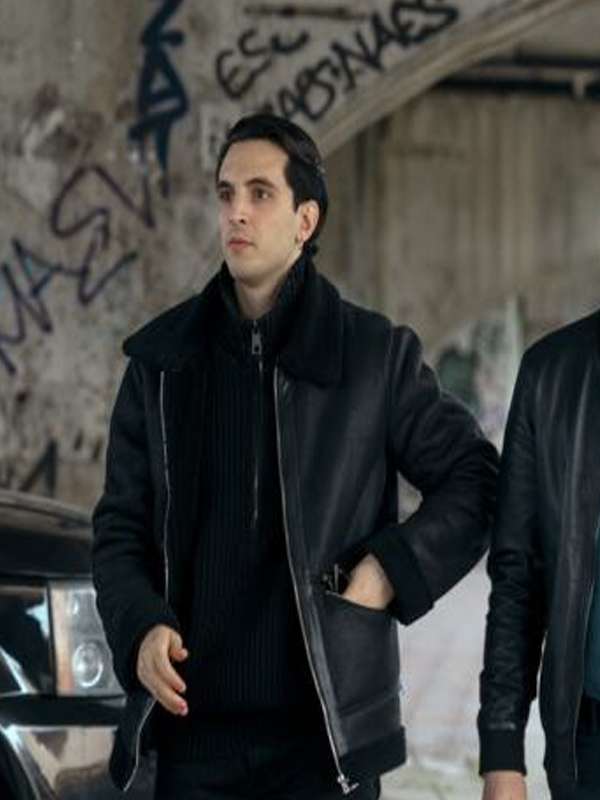 Alberto Anacleti Suburræterna S01 Black Leather Jacket