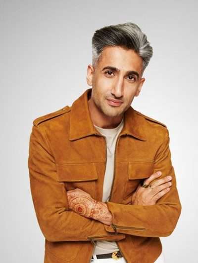 Tan France Queer Eye Brown Suede Leather Jacket