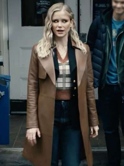 Annie January The Boys S04 Brown Leather Coat