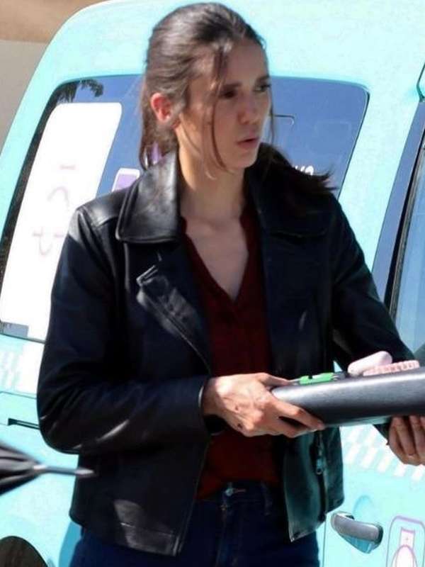 Nina Dobrev The Bricklayer Leather Jacket