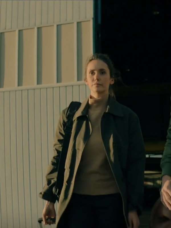Nina Dobrev The Bricklayer 2024 Trench Coat