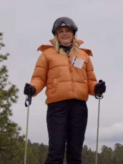 Malin Akerman The Christmas Classic 2023 Puffer Hooded Jacket