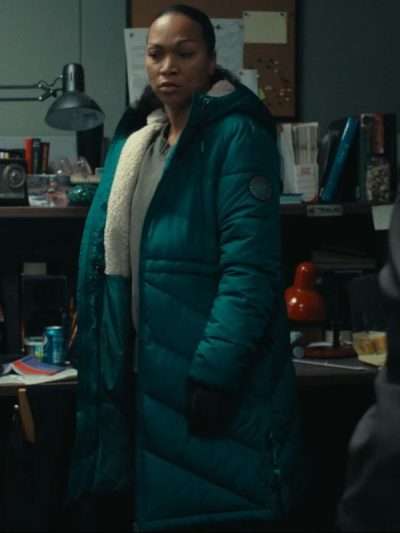 True Detective Night Country Evangeline Navarro S04 Puffer Coat