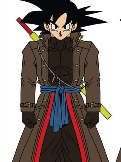 Xeno Goku Dragon Ball GT Brown Coat