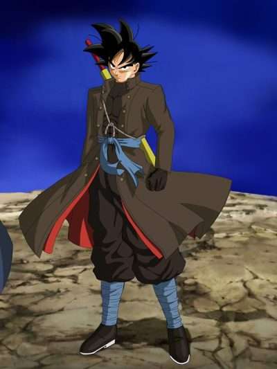 Xeno Goku Dragon Ball GT Brown Trench Coat