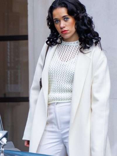 Umi Myers Bob Marley One Love White Trench Coat
