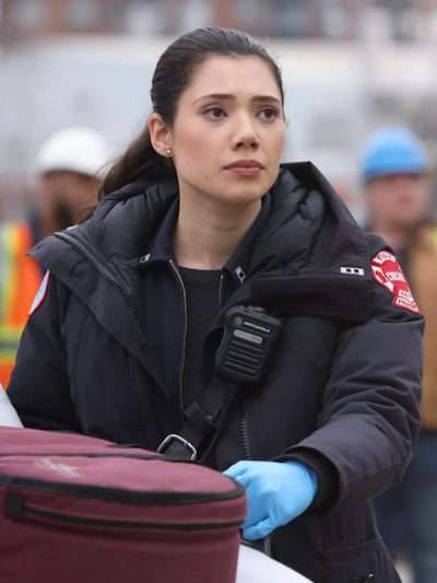 Chicago Fire S12 Violet Mikami Blue Hooded Jacket