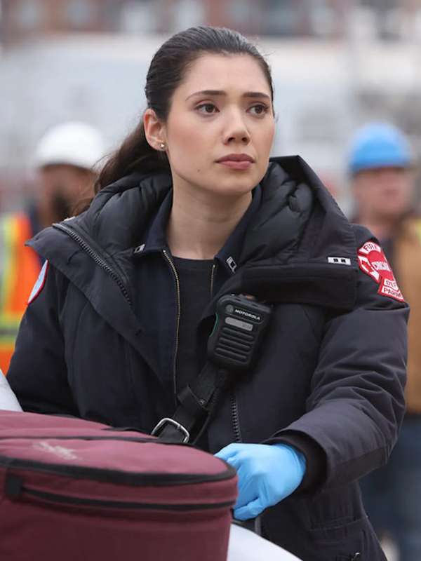 Chicago Fire S12 Violet Mikami Blue Hooded Jacket