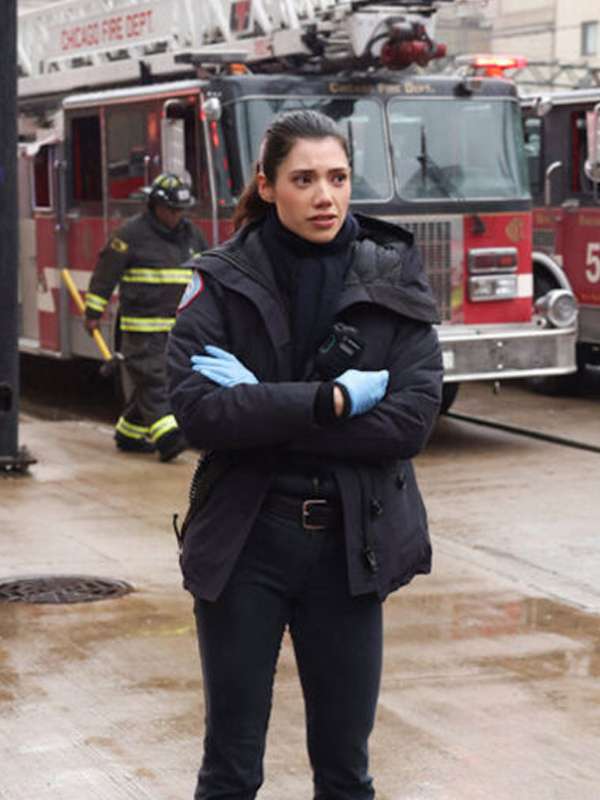 TV Series Chicago Fire 2024 Violet Mikami Blue Jacket