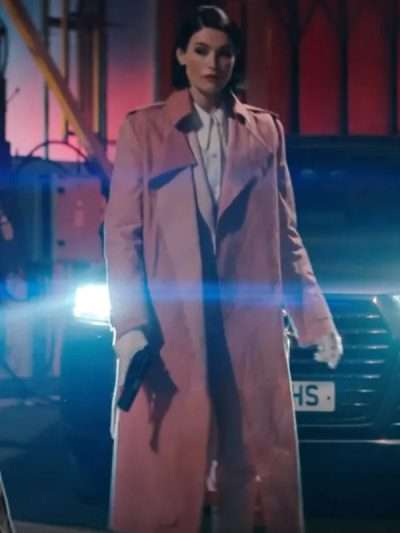 Culprits Dianne Harewood Pink Trench Coat