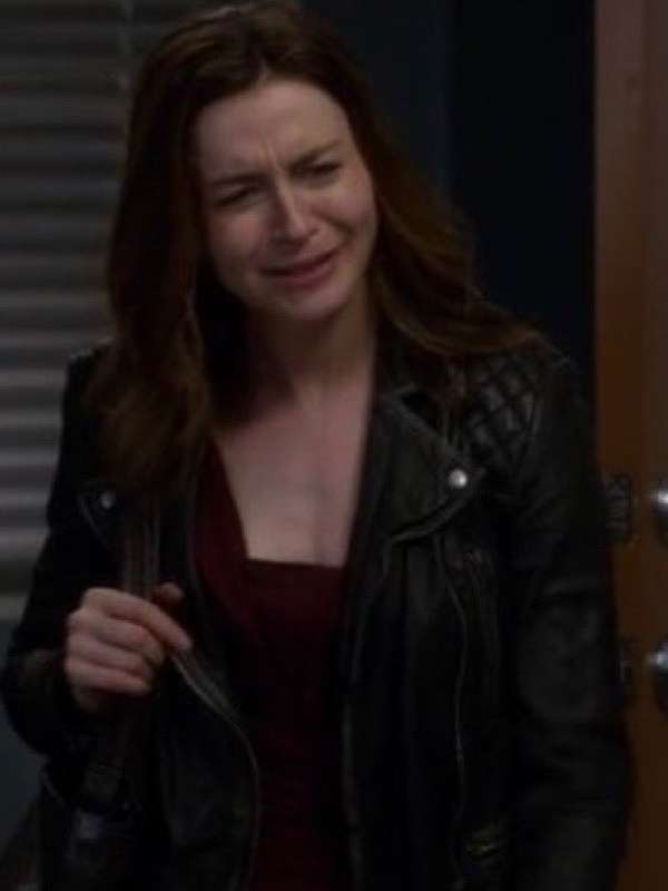 Dr. Amelia Shepherd Grey's Anatomy Black Leather Jacket