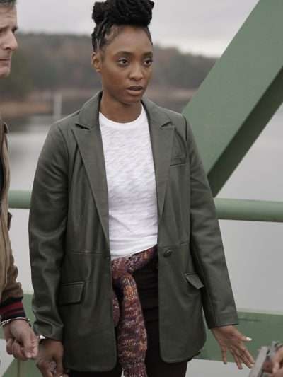 Will Trent S01 Faith Mitchell Leather Blazer