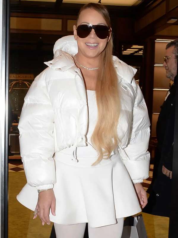 Mariah Carey Aspen 2023 Puffer Jacket