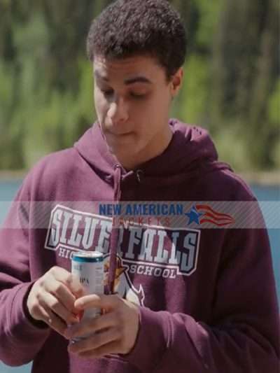 Dylan My Life with the Walter Boys S01 Maroon Hoodie