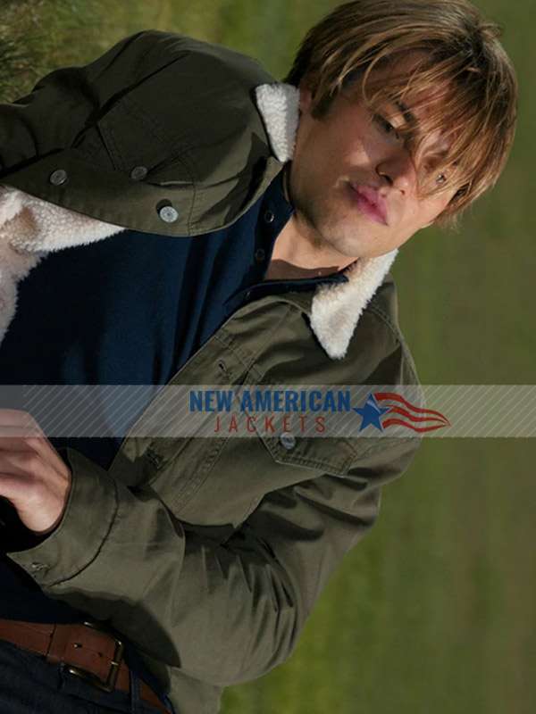 Cole Walter My Life with the Walter Boys S01 Shearling Green Jacket