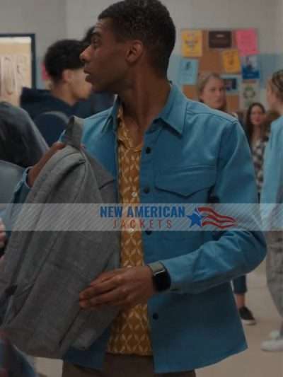 Skylar Summerhill My Life with the Walter Boys Blue Cotton Jacket