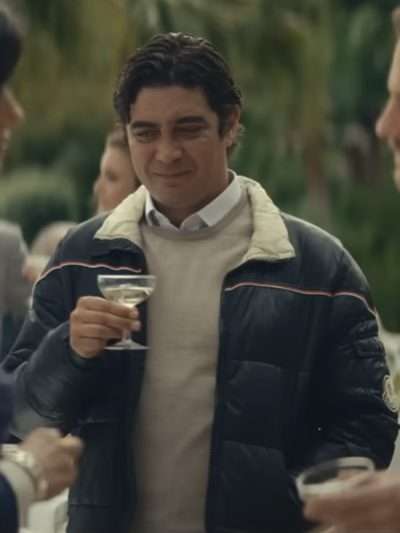 Riccardo Scamarcio Race for Glory 2024 Black Puffer Jacket