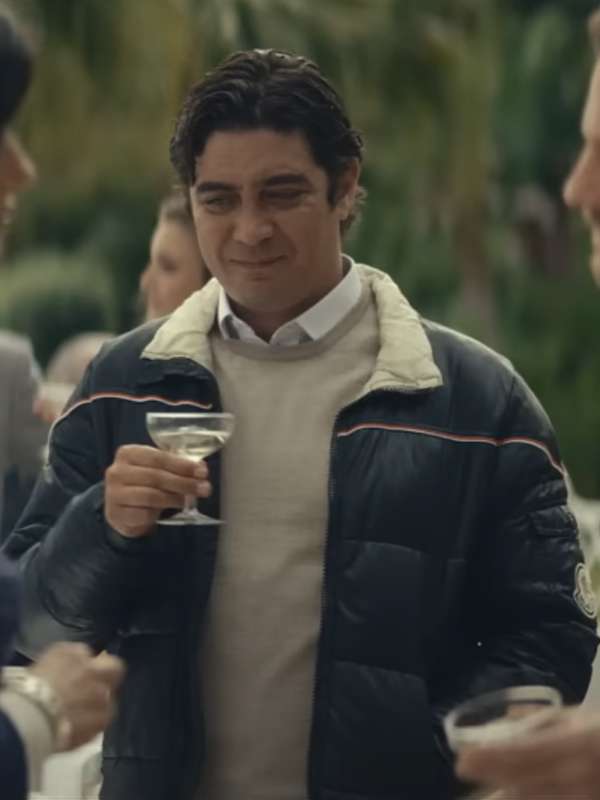Riccardo Scamarcio Race for Glory 2024 Black Puffer Jacket
