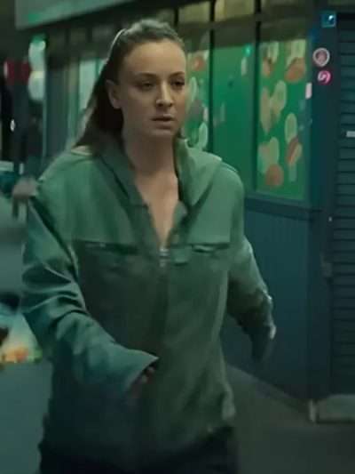 Kaley Cuoco Role Play 2024 Green Cotton Jacket